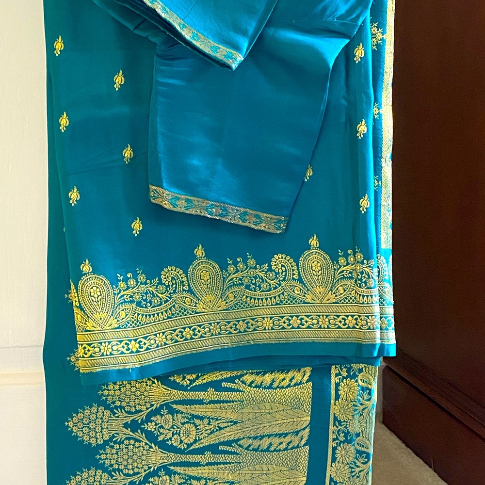 Indian outfit: Saree with matching blouse